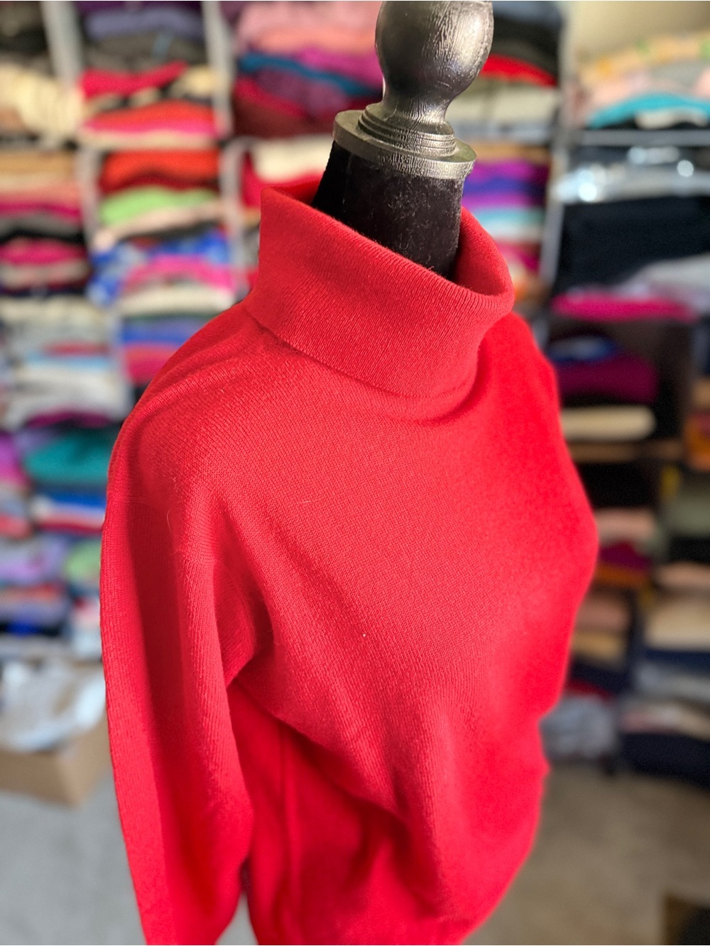 Women’s Red Turtleneck Sweater